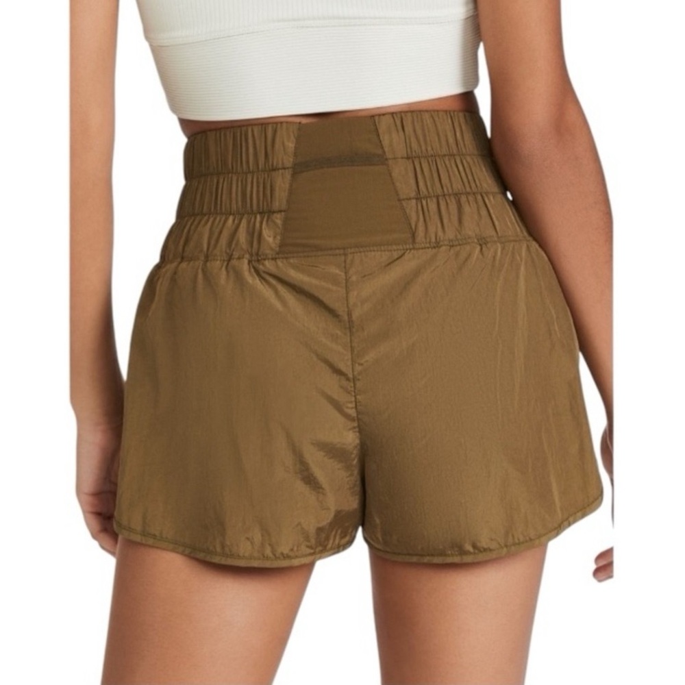 Free People NWT Medium The Way Home Shorts  army free People movement - Picture 5 of 16